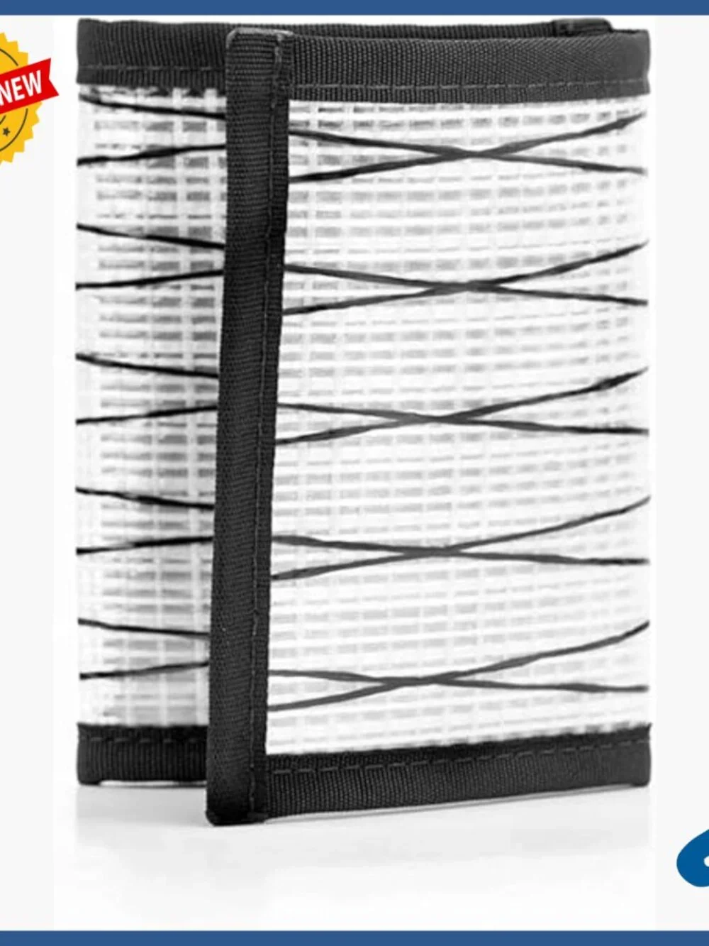 Recycled Sailcloth Slim Trifold Wallet - Minimalist Design Made in USA